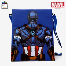 마블 어벤저스 캡틴아메리카 의자 캠핑 피크닉 휴대용 폴딩체어 1인용간편-블루-WSL