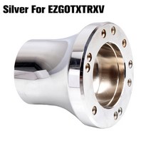 핸들악세서리 크롬 스티어링 휠 허브 어댑터 EZGO TXTRXV 클럽 카 DS 선행 및 야마하 골프 적합, 04 Silver ForEZGOTXTRXV