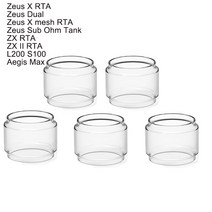 스톰글라스 Zeus X RTA 4.5ml 용 버블 유리관 Dual 5.5ml mesh ZX II Aegis Legend 2 유리 탱크 5 개, 8.L200 - 5PCS