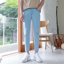 데일리 트렌드 밴딩 데님팬츠