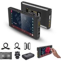 Portkeys PT6 DCI-P3 IPS Touchscreen 5.2'' On-Camera Field Monitor with 1080P 60 HDMI Output, 한개옵션0