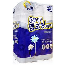 리빙 3겹 데코엠보싱 화장지, 30롤, 1개
