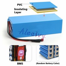 헬퍼솔 48V 리튬 배터리 팩 20Ah 13S6P 18650 1200W 고전력 54.6V 전기 스쿠터 ebike 내장 30A BMS, [02] 48V 20ah-Triangle
