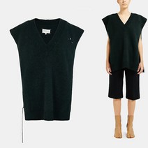 메종 마르지엘라 21FW 백스티치 디스트로이드 다크그린 타바드 S51TH0072 S17486 650