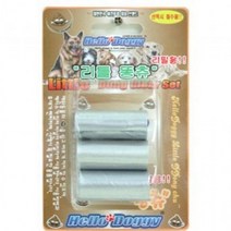 강아지 배변 봉투 똥츄 산책 외출 휴대용 비닐 리필용, 리필3개입, 리필3개입