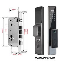 도어락 키없는 자물쇠 aisuo z11 tuya wifi 원격 잠금 해제 임시 암호 지문 자기 카드 암호 키 완전 자동 스마트 도어 잠금 장치, 24