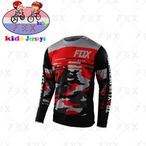 Http fox 키즈 오프로드 ATV 레이싱 티셔츠 AM 바이크 사이클링 다운힐 저지 오토바이 저지 모토크로스 MTB 카무플라주 D 보이즈111925, [04] L, fox Downhill 1