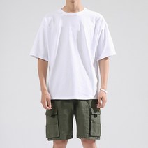 국내생산 라운드 M 오버핏 반팔티 [샵앤] 3XL 20수
