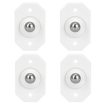 4X 미니 스위블 캐스터 360 ° 가구 저장 상자 캐비닛 쓰레기 용으로 용 회전식 강철 볼 풀리 저장 상자 롤러