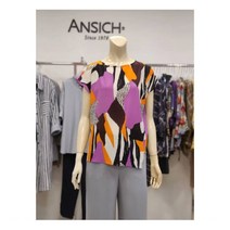 [안지크(ANSICH)] 동아 안지크 비침없는 라운드 캡소매 블라우스 DE2BL5140_D