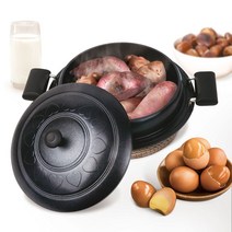 인덕션 사용가능한 전통 시골 가마솥 뚝배기 솥밥, 중형 17CM