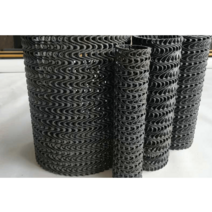 HDPE 투과성 파이프 메쉬 배수로 다발관 도랑 유공관, 블랙 75MM(1미터) / 베어 튜브