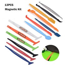 자동차 흠집 제거 스크래치 수리 컴파운드 복원foshio car vinyl film wrap magnet micro corner edge squeegee 탄소 섬유 스티커 포장, 13개 키트 3
