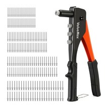 팝너트건 ValueMax 핸드 리벳 세트 전문 수동 건 도구 집 수리 및 DIY 200 포함 2.4mm, 01 4 In 1 Riveter Set