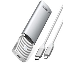 ORICO M.2 NVMe SATA SSD 인클로저 어댑터 도구 없음 USB C 3.2 Gen 2 10Gbps NVME 5Gbps NGFF PCIe M키 B M 키 2230/224, 10 Gbps-White