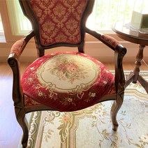 식탁 화장대 의자 천갈이 이탈리아 Fini 로망스 의자커버 리폼 5Color, 레드