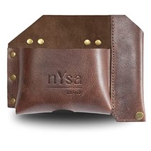 목수벨트 미국 nysa 브랜드 가죽 줄자 및 펜슬 홀더 공구 파우치-606709