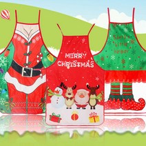 새로운 1Pc 크리스마스 요리사 앞치마 숍 작업복 주방 요리 앞치마 Chtistmas 선물, 01
