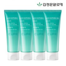 [김정문알로에] 큐어 알로에 수딩젤 100ml 4개, 없음