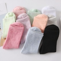 긴목 양말 데일리 무지 컬러 양말 학생 패션 삭스
