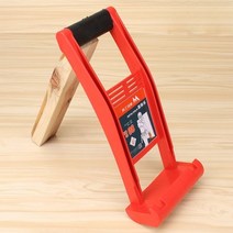 합판 판넬 운반 손잡이 그립퍼 핸드캐리어 목재리프터 운반용 대형 패널 핸들링 목재 80kg 하중 도구 건식 벽체 핸들 침대보, 1.빨간