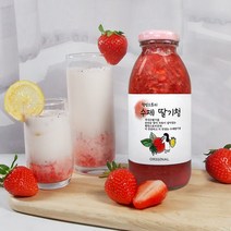 웰빙스토리 국내산 딸기로 만든 맛있는 과일청 수제 딸기청 2병+1병, 300g