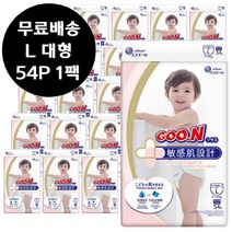 군기저귀 플러스 밴드 L 대형 54P x 1팩 (54매)