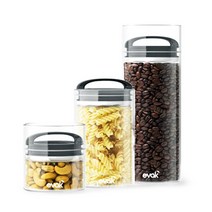 프리파라 진공 밀폐용기 원두 보관통 커피 보관용기, 02-2 프리파라 컴팩 미디움(B322)_유리