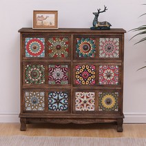 나전칠기장 자개장 농 수납장 서랍장 인테리어 가구, 조립하기블루 9 그리드