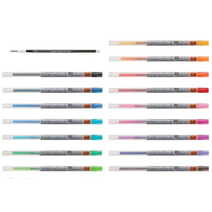 SS1811 유니 스타일핏트 젤잉크 리필심 028 038mm 색상별, 0.38mm:만다린오렌지