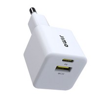 지모 30W GaN 초고속 2포트 멀티 충전기 어댑터, 1개, 화이트