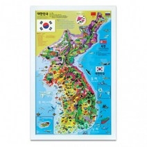 퍼즐 아이윙스 80000자석퍼즐 바니랜드 우리나라지도자석퍼즐 대한민국 한국자석퍼즐 액자, 상세페이지 참조