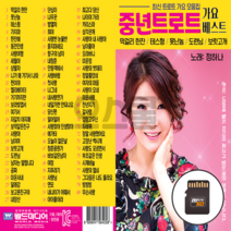 SD칩 중년트로트 가요베스트 막걸리 한잔 등80곡