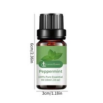 괄사오일 쿨링 얼굴 붓기 퓨어 오가못 샌들우드 레몬 그라스 페퍼민트 에센셜 오일 10ml 디퓨저 아로마 테라피 명상용, [01] 10ml, [01] peppermint