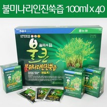 [동복농협 브랜드상품] 불큰 불미나리 인진쑥즙 선물포장 100ml x 40포 x 1박스 (전남 화순)