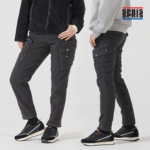 스프리스 스프리스 유니 방풍 후리스 지퍼돌이 카고 바지 (차콜)