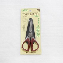 크로바 아플리케가위 스테인리스 커트워크가위 둥근가위 115mm 36-669, 1개