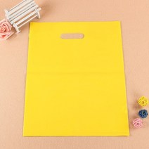 소기업을 위한 맞춤형 쇼핑백 비닐 봉투 맞춤 인쇄 팩 수수료는 추가, 20x30cm  100PCS+Yellow