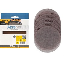 Mirka 9A-232-080RP 10개. 12.7cm P80 그릿 아브라넷 디스크 그레이, 04 150