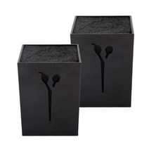 블랙홀 핀셋꽂이 2개입 트위져 가위 속눈썹연장 반영구화장 네일용품 보관함, 블랙 2개입