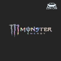 찐카 몬스터에너지 캠핑 데칼스티커 ZCCP-17 /캠핑스티커 /몬스터에너지스티커, 그레이, 소형