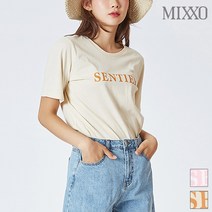 미쏘 SENTIER 레터링 티셔츠 MIWHW9749A