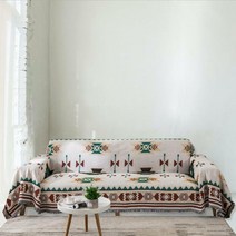 북유럽 양면 소파커버 캠핑 블랭킷 러그 90x90cm