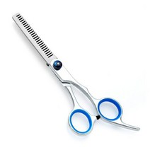 애견 미용 가위 강아지 일자 커브 숱가위 세트 셀프, Thinning scissors