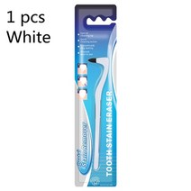 치면착색제 교정용왁스 치과용 고리 유아 아기치실 치열 교정 칫솔 치아 얼룩 지우개 스폰지 치석차연기 얼룩 제거 구강 관리 치간 칫솔 치아 미백, 협력사, 1 개 흰색, 1개