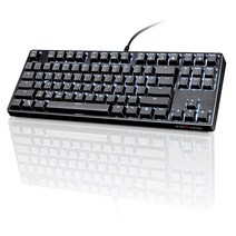 VELOCIFIRE TKL 기계식 키보드 87키 인체 공학적 TKL02 유선 브라운 스위치 카피라이터 타이피스트 프로그래머용 화이트 LED 백라이트 포함