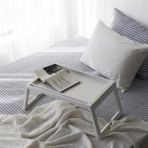 더블샵 순면100 라텍스 / 메모리폼 / 센스맘 토퍼 커버 매트리스 커버, 홑겹 어반인디고