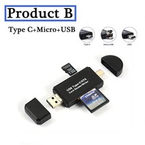 카드리더기 usb sd card YIGETOHDE OTG 마이크로 SD 카드 리더 USB 3.0 2.0 어댑터 플, 02 USB 2.0 3 in 1