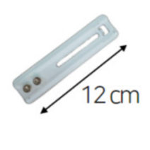 못없이 커튼봉 블라인드 레일 달기 노피스 브라켓 (화이트), 멀티보조슬라이스(화이트)-1개