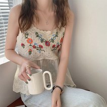 하젤 오티나 꽃자수 레이스 블라우스_M1506